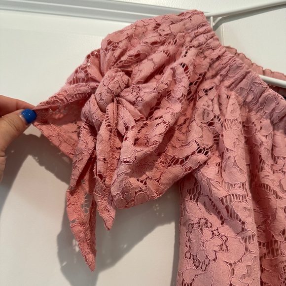 Miss Chevious Off the Shoulder Lace Top - Picture 3 of 4